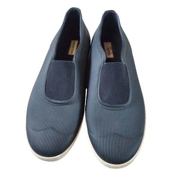 HUNTER Rubber Black Slip On Rain Shoes Loafers Black Men US 12 UK 11 Waterproof main image 5